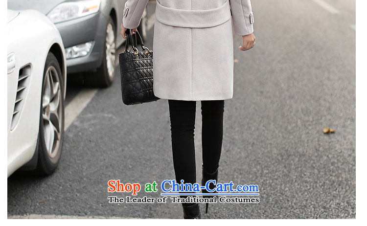 Given the gross coats women rose? 2015 autumn and winter new Korean female jackets gross? In long loose thick a wool coat female wild m White M picture, prices, brand platters! The elections are supplied in the national character of distribution, so action, buy now enjoy more preferential! As soon as possible.