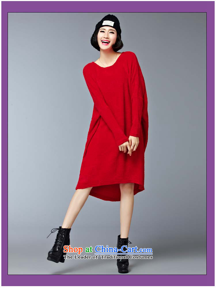 Elizabeth was indeed concluded wa card Korean womens loose version sweaters to intensify the skirt autumn large 2015 mm thick xl women, Hin thick thin dresses large red are Code 100 to 250 catties can penetrate picture, prices, brand platters! The elections are supplied in the national character of distribution, so action, buy now enjoy more preferential! As soon as possible.