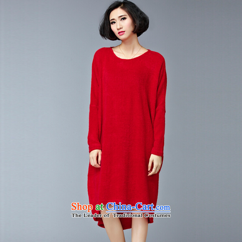 Elizabeth was indeed concluded wa card Korean womens loose version sweaters to intensify the skirt autumn large 2015 mm thick xl women, Hin thick thin dresses large red are Code 100 to 250 catties can wear, Elisabeth wa concluded card (SHAWADIKA) , , , shopping on the Internet
