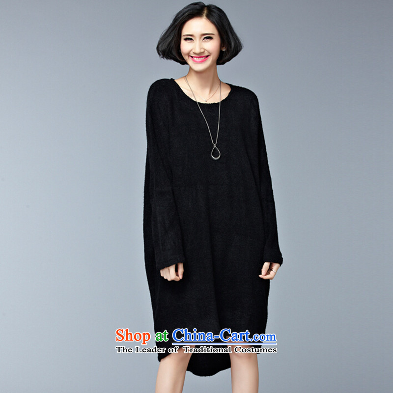 Mr James TIEN Yi Won to xl women 200 catties thick girls' graphics, Ms. Winter Sweater thin thick mm knitwear kit and Tien larger dresses dm black large numbers are Code 100 to 250 catties can penetrate, Jun Yi Han (JUNYIHAN) , , , shopping on the Internet