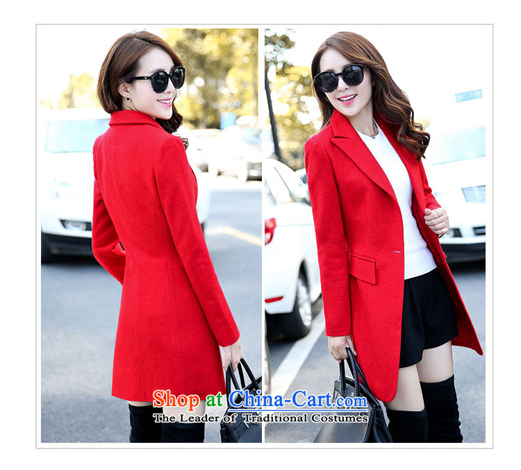 Piao Love Ting 2015 Fall/Winter Collections of new products in the long hair? a jacket coat windbreaker larger female navy M picture, prices, brand platters! The elections are supplied in the national character of distribution, so action, buy now enjoy more preferential! As soon as possible.