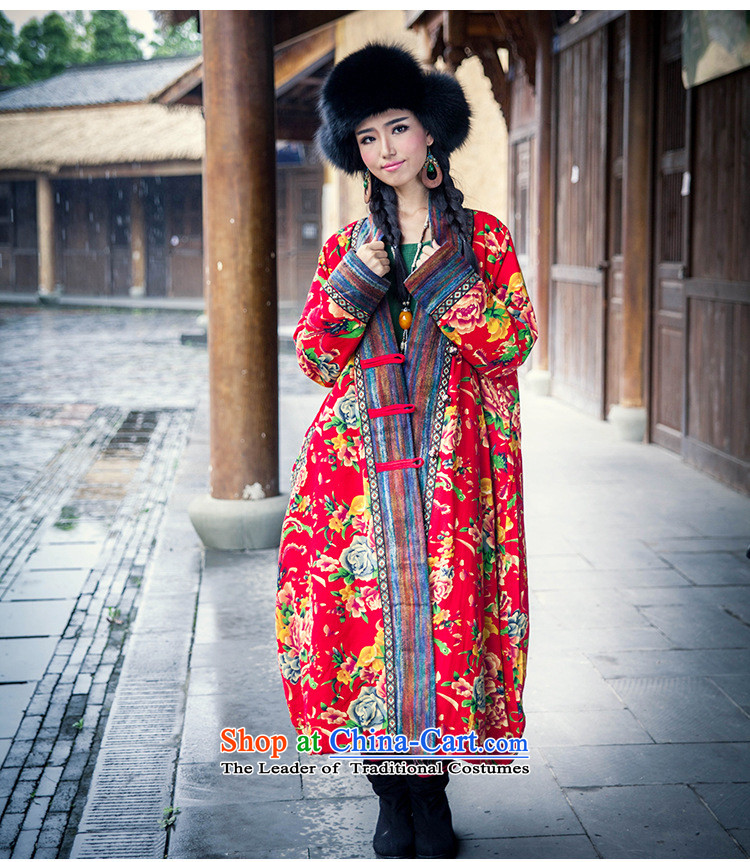The poem autumn and winter, Tarja Halonen of ethnic retro northeast stamp gross? stitching long cotton linen coat thick coat jacket female Red Mudan are codes in the picture, prices, brand platters! The elections are supplied in the national character of distribution, so action, buy now enjoy more preferential! As soon as possible.