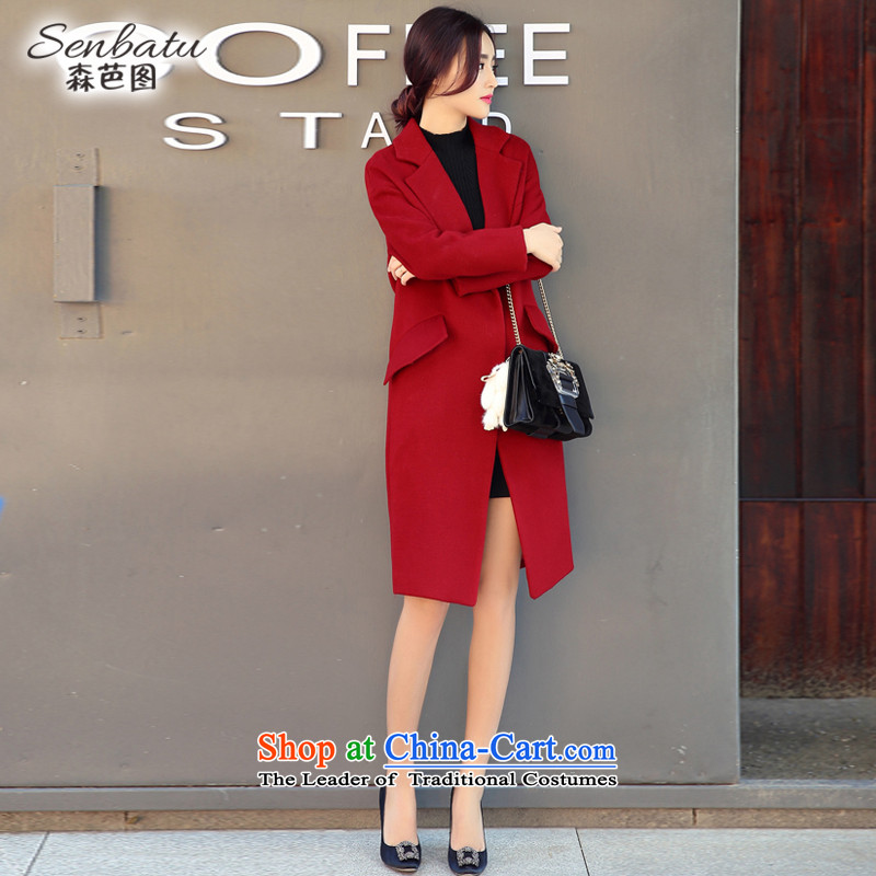 Sen and gross figure in the autumn and winter coats? long hair?   Korean version of large code a wool coat female jackets 2015 New 8008 picture color L, sum and Figure , , , shopping on the Internet