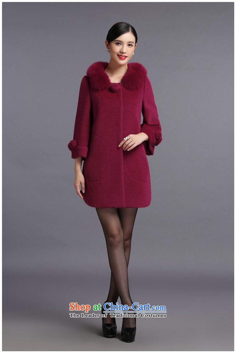 Non-marking cashmere overcoat years female 2015 new wool coat fox gross for? premium brands, winter counters genuine hibiscus purple M picture, prices, brand platters! The elections are supplied in the national character of distribution, so action, buy now enjoy more preferential! As soon as possible.