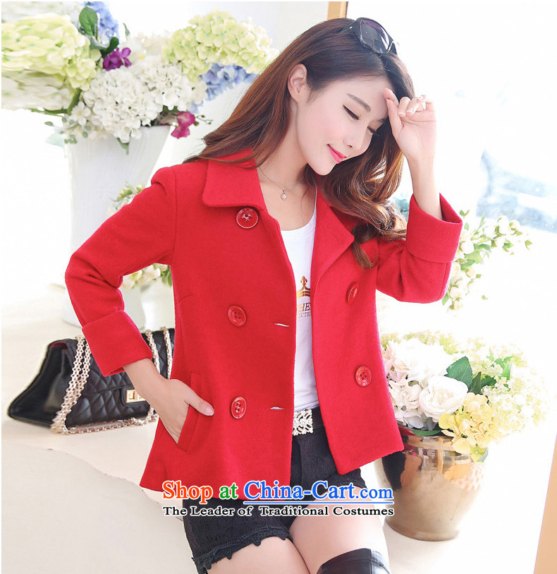 Yi with grass 2015 autumn and winter new graphics thin hair so Sau San Jacket Korean short of small jacket double-coats large relaxd about women's Olive XXXL picture, prices, brand platters! The elections are supplied in the national character of distribution, so action, buy now enjoy more preferential! As soon as possible.