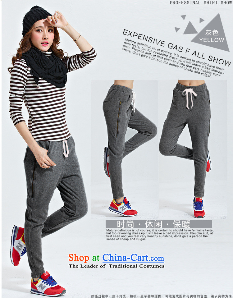The ad to increase missdonut code ladies casual sports trousers 200 catties members thick sister mm thick wool Harun plus Pants length trousers, black large number of pictures, prices, 5XL brand platters! The elections are supplied in the national character of distribution, so action, buy now enjoy more preferential! As soon as possible.