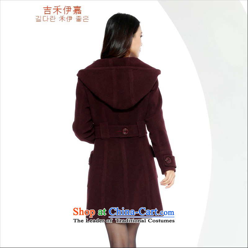 Gil Wo Ika 2015 Fall/Winter Collections new genuine cashmere overcoat, Sau San video thin long high gross overcoats stylish girl? wild Black M Gil Wo Ika shopping on the Internet has been pressed.