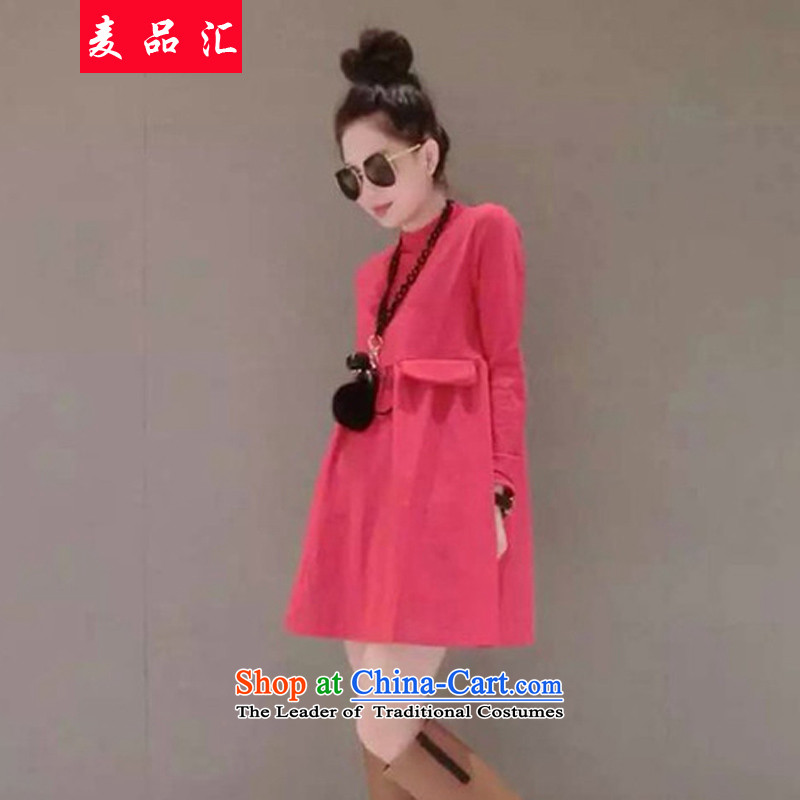Mr products removals by sinks to xl women fall thick mm Korean New the thin dresses female thick sister 200 catties, forming the long-sleeved supplier wine red 2XL120-140 skirt around 922.747, wheat products removals by sinks , , , shopping on the Interne