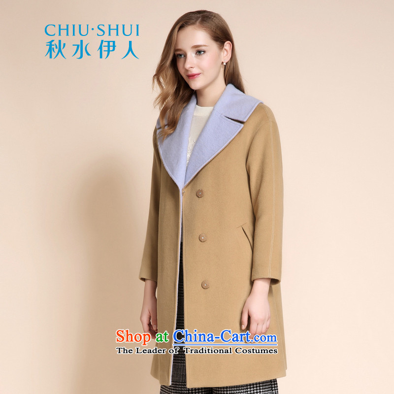 Chaplain who 2015 winter clothing new women's stylish color plane collision lapel Foutune of medium to long term gross Jacket coat and color? 165/88A/L, chaplain who has been pressed shopping on the Internet