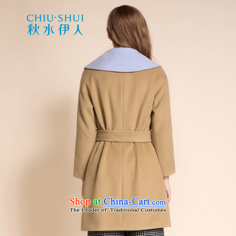 Chaplain who 2015 winter clothing new women's stylish color plane collision lapel Foutune of medium to long term gross Jacket coat and color? 165/88A/L, chaplain who has been pressed shopping on the Internet