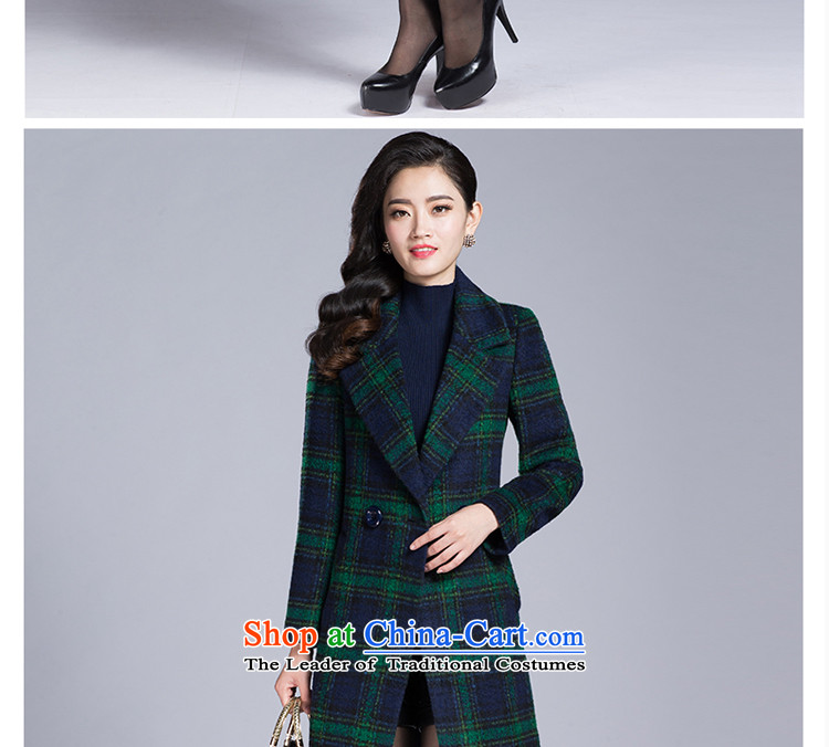 Image of the autumn and winter 2015 curtain New Women Korean fashion sense of long-sleeved elegant gross is checked jacket y1342# Red Grid XL Photo, prices, brand platters! The elections are supplied in the national character of distribution, so action, buy now enjoy more preferential! As soon as possible.