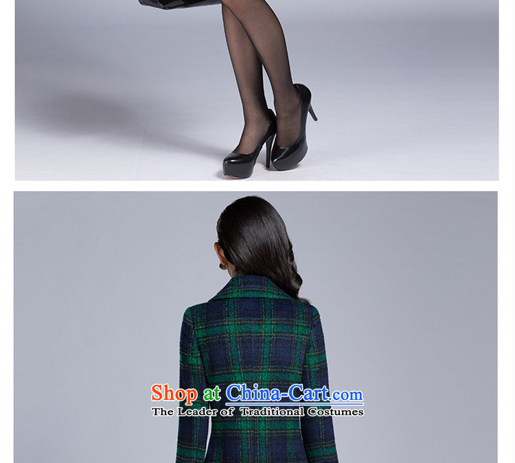 Image of the autumn and winter 2015 curtain New Women Korean fashion sense of long-sleeved elegant gross is checked jacket y1342# Red Grid XL Photo, prices, brand platters! The elections are supplied in the national character of distribution, so action, buy now enjoy more preferential! As soon as possible.