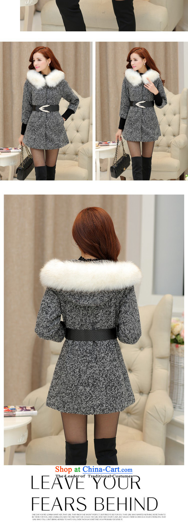 The Korean version of the 2015 Winter ESVT new coats Winter Female gross is stylish and simple graphics thin cuffs knitted Sau San stitching jacket with waistband high female wool for black-and-white picture, prices, L brand platters! The elections are supplied in the national character of distribution, so action, buy now enjoy more preferential! As soon as possible.