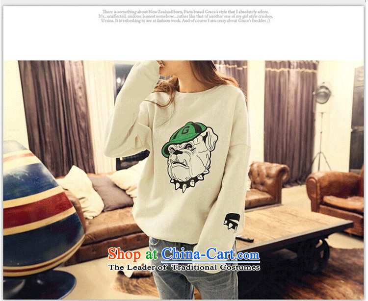 Xiang Jiang to increase women's code thick mm autumn replacing king code 200 catties obese children of long-sleeved T-shirt, forming the basis of stamp shirt thick sweater jacket 372 black large number of pictures, prices, 5XL brand platters! The elections are supplied in the national character of distribution, so action, buy now enjoy more preferential! As soon as possible.