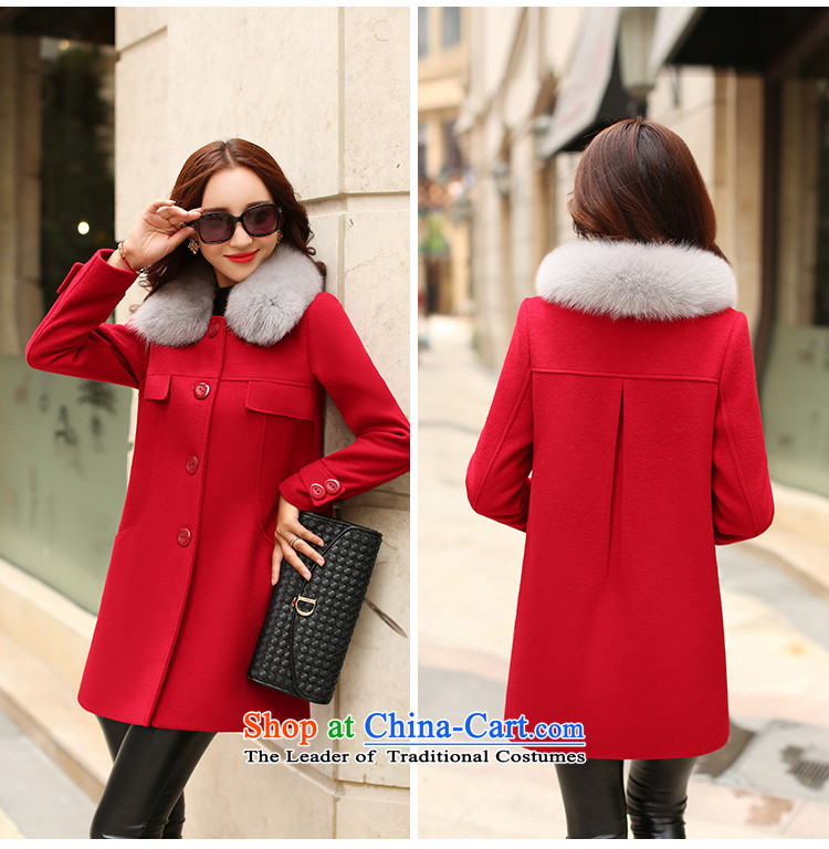 Arthur magic yi 2015 Fall/Winter Collections New Sau San Mao coats women won? version for warm Gross Gross a jacket female autumn red  L picture, prices, brand platters! The elections are supplied in the national character of distribution, so action, buy now enjoy more preferential! As soon as possible.