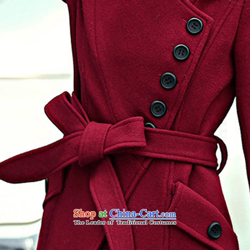 Arthur magic yi 2015 Fall/Winter Collections New Sau San Mao coats women won? Edition tether collar in long thin hair a graphics jacket female red , L, and Joseph Magic Yi (YSMY) , , , shopping on the Internet