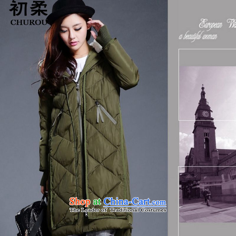 The early winter 2015 New Korea Sophie version of large numbers of ladies thick duvet cotton coat long long, thick MM200 ãþòâ catty to pass through the early XXL, Army Green Sophie , , , shopping on the Internet