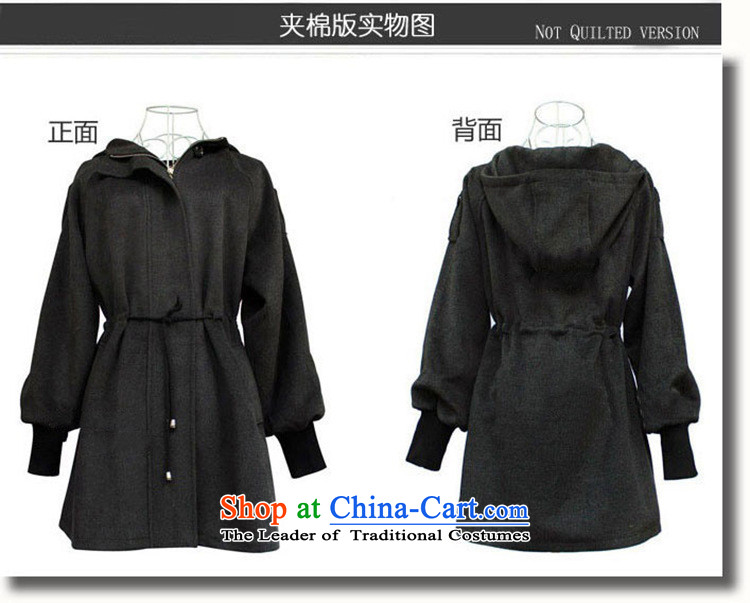 The Fik Owen autumn and winter new extra female Korean version of Fat MM to xl gross? coats, Sau San graphics plus thin cotton waffle windbreaker female jacket charcoal gray cotton Plus Edition 4XL Photo, prices, brand platters! The elections are supplied in the national character of distribution, so action, buy now enjoy more preferential! As soon as possible.
