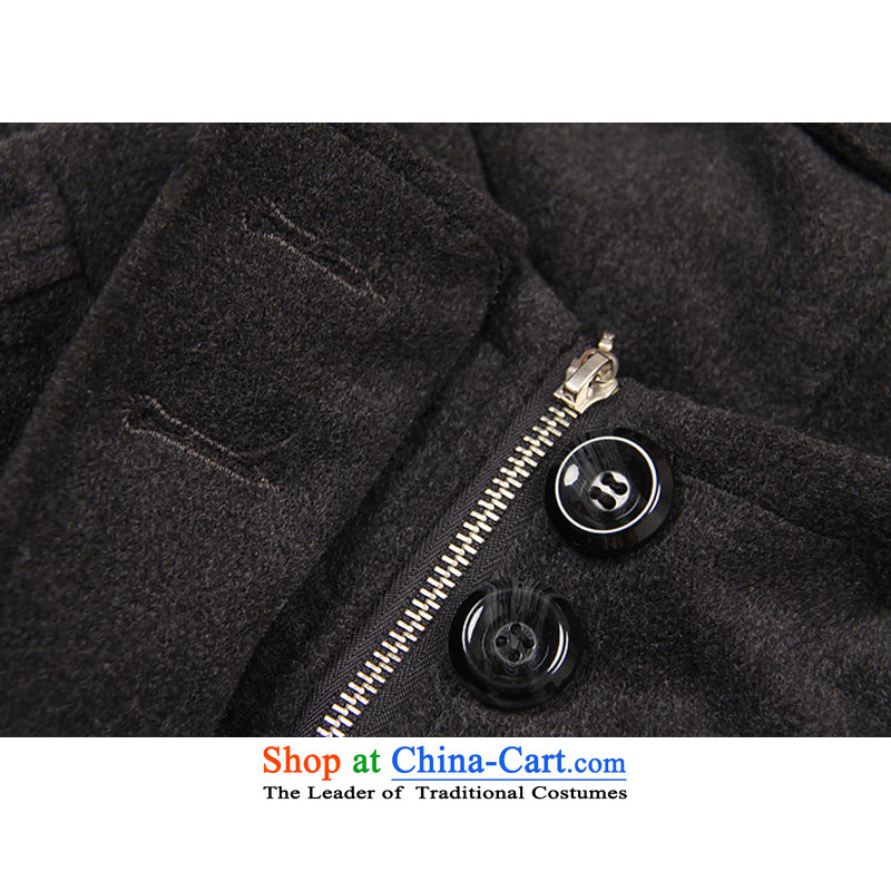 The Fik Owen autumn and winter new extra female Korean version of Fat MM to xl gross? coats, Sau San graphics plus thin cotton waffle windbreaker female jacket charcoal gray cotton Plus Edition 4XL, fik fergerowen Owen () , , , shopping on the Internet