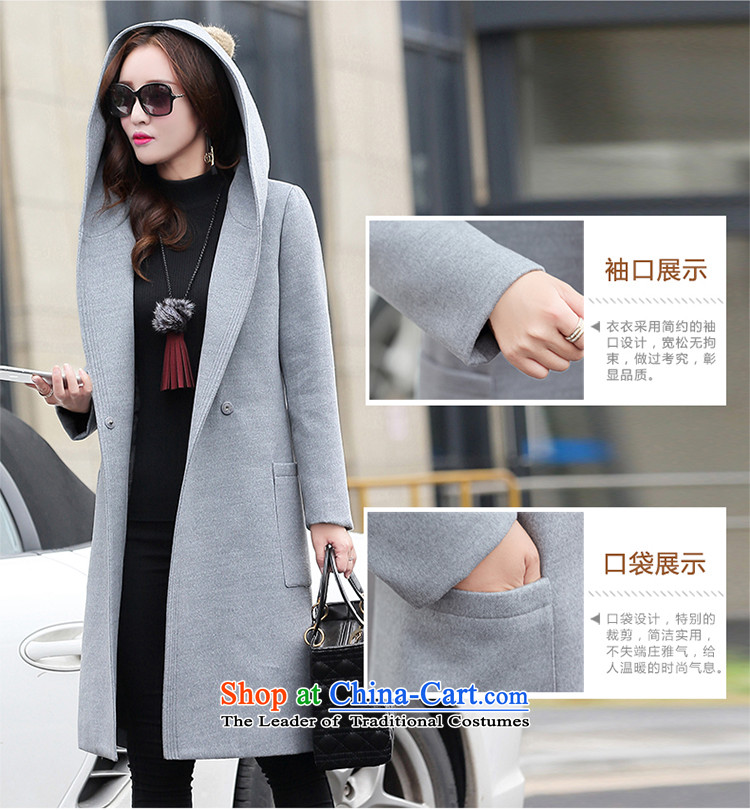 Contact Us dual leaf 2015 autumn and winter new Korean loose cap coats female Sau San stylish and simple Wild Hair? jacket light gray XXL picture, prices, brand platters! The elections are supplied in the national character of distribution, so action, buy now enjoy more preferential! As soon as possible.