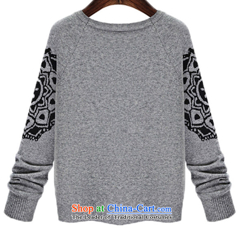 Five Rams City larger women fall/winter collections to increase the burden of thick mm sweater 200 new expertise in women's video thin, Knitted Shirt loose wild sweater 231 light gray 3XL recommendations about cost between HKD150-170, Five Rams City shopping on the Internet has been pressed.