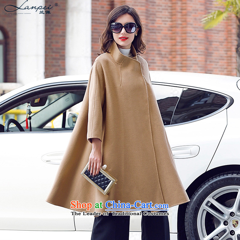 In the autumn of 2015, the new Pei collar double-side woolen coat girl in long-sleeved cloak 9 Gross female Korean jacket? And color?L