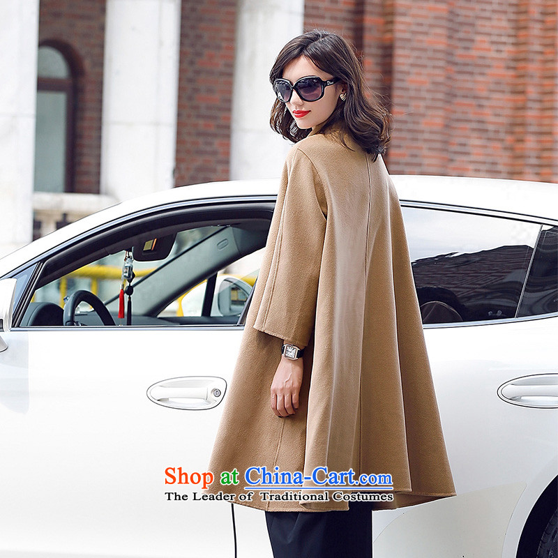 In the autumn of 2015, the new Pei collar double-side woolen coat girl in long-sleeved cloak 9 Gross female Korean jacket? and color , L Ho Pei (lanpei) , , , shopping on the Internet
