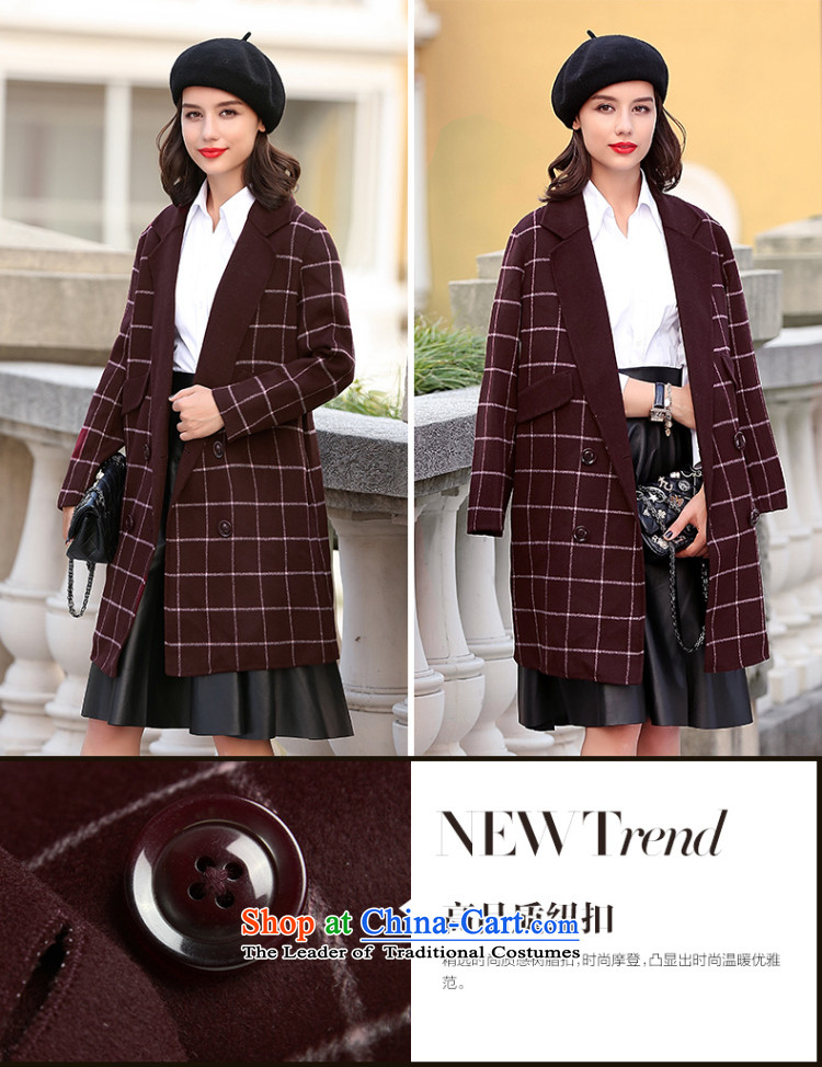 In the autumn of 2015, a new Pei fleece a wool coat girl in long grid? female Korean gross jacket coat of double-side version navy S picture, prices, brand platters! The elections are supplied in the national character of distribution, so action, buy now enjoy more preferential! As soon as possible.