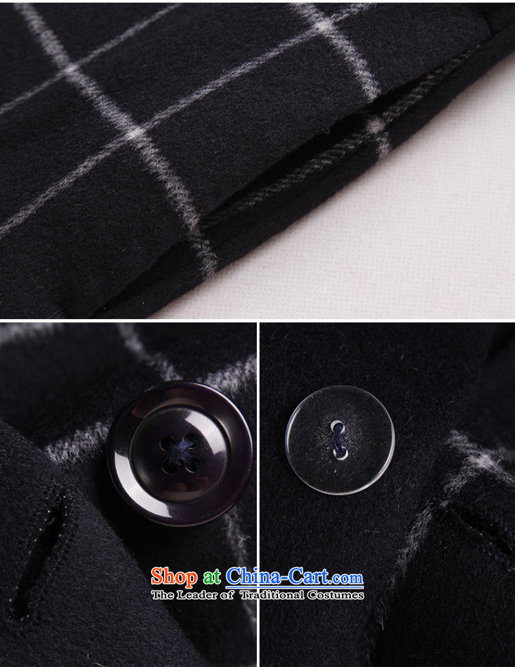 In the autumn of 2015, a new Pei fleece a wool coat girl in long grid? female Korean gross jacket coat of double-side version navy S picture, prices, brand platters! The elections are supplied in the national character of distribution, so action, buy now enjoy more preferential! As soon as possible.