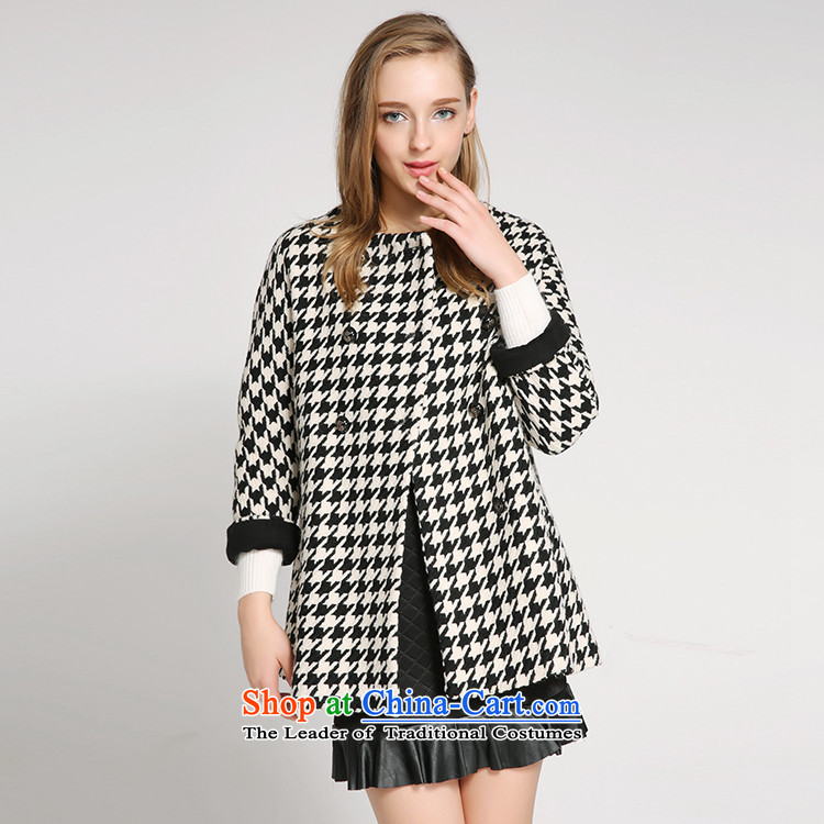 Chaplain who winter clothing new women commuter classic round-neck collar Chidori-GRID A double-black jacket coat 165/88A/L? Picture, prices, brand platters! The elections are supplied in the national character of distribution, so action, buy now enjoy more preferential! As soon as possible.