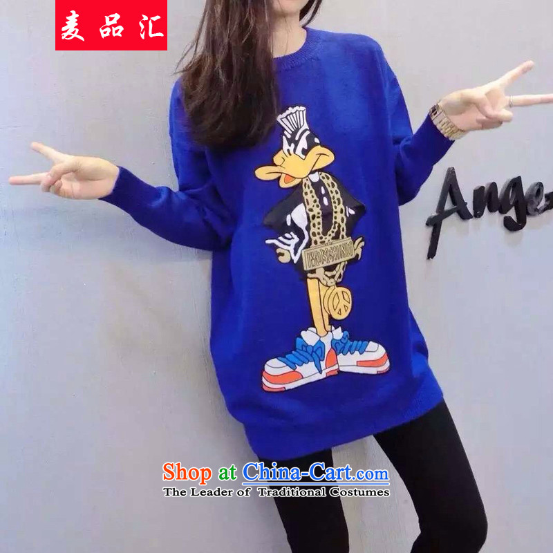 Mr products removals by sinks to xl women Fall/Winter Collections thick mm cartoon stamp loose sweater thick 200 catties video thin sister forming the knitwear 2XL, 5798 Purple Mak products removals by sinks , , , shopping on the Internet