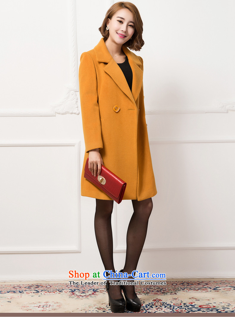 Dream Bai pedic Code women's gross? women jacket of autumn and winter 2015 new Korean version thin hair? windbreaker female FY031# coats Yellow 4XL Photo, prices, brand platters! The elections are supplied in the national character of distribution, so action, buy now enjoy more preferential! As soon as possible.