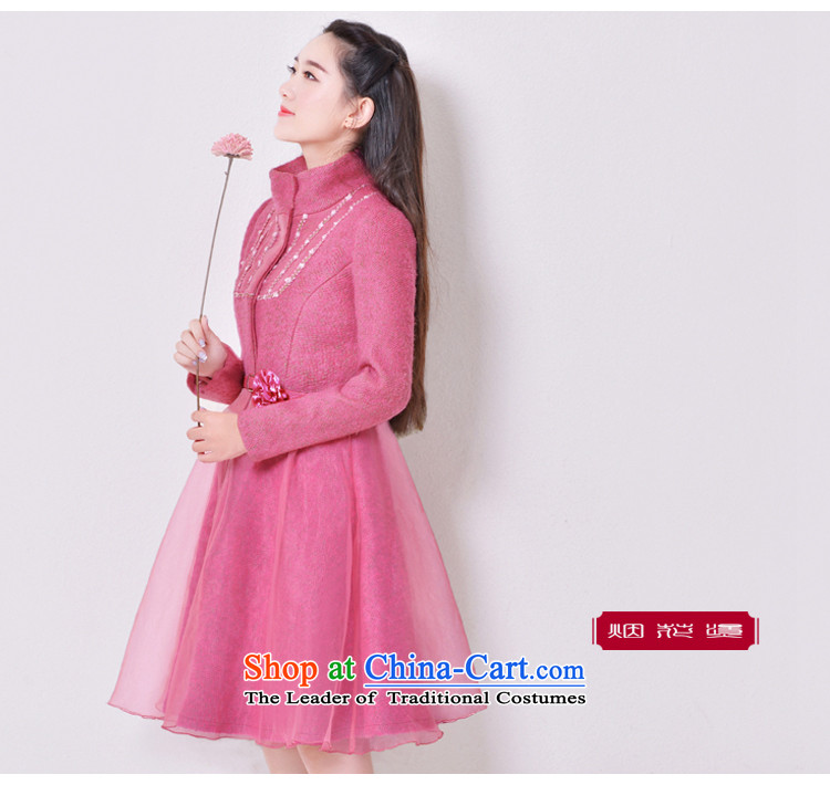 Fireworks Hot Winter 2015 new women's solid color long-sleeved jacket is 