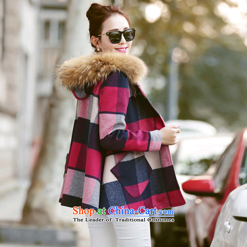 Mr Law than the 2015 winter clothing new Korean version of a female trend a jacket compartments thin hair? coats video female Red Haig , L, Robbie Mello , , , shopping on the Internet