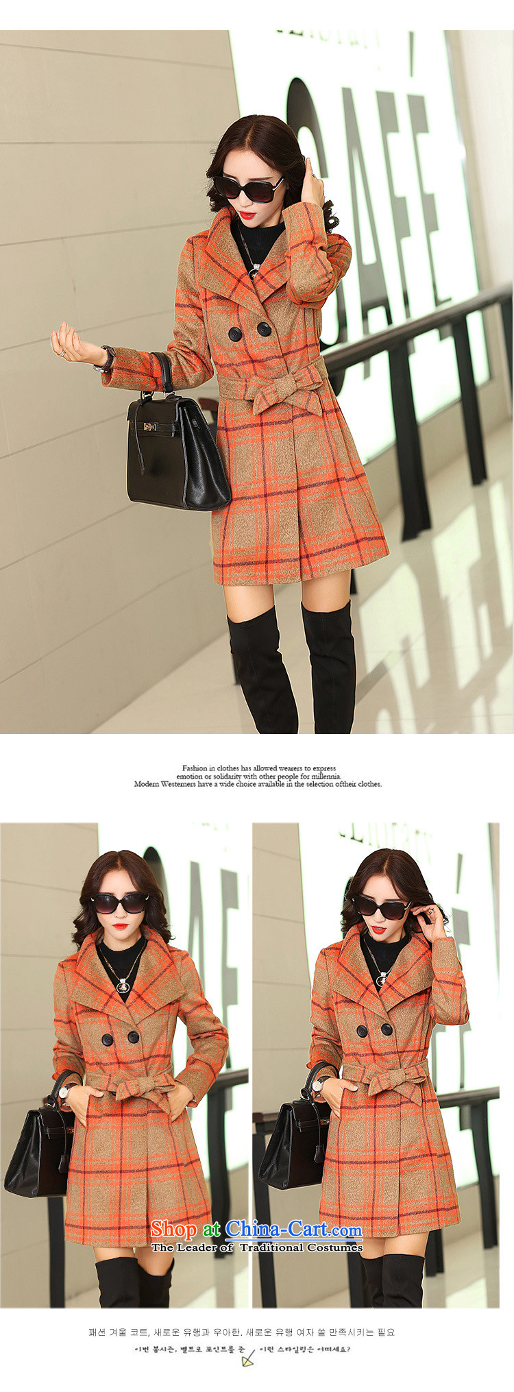 Oehe 2015 winter clothing new Korean version in Sau San long jacket, stylish girl video thin lapel long-sleeved dark green of the gross? coats XL Photo, prices, brand platters! The elections are supplied in the national character of distribution, so action, buy now enjoy more preferential! As soon as possible.