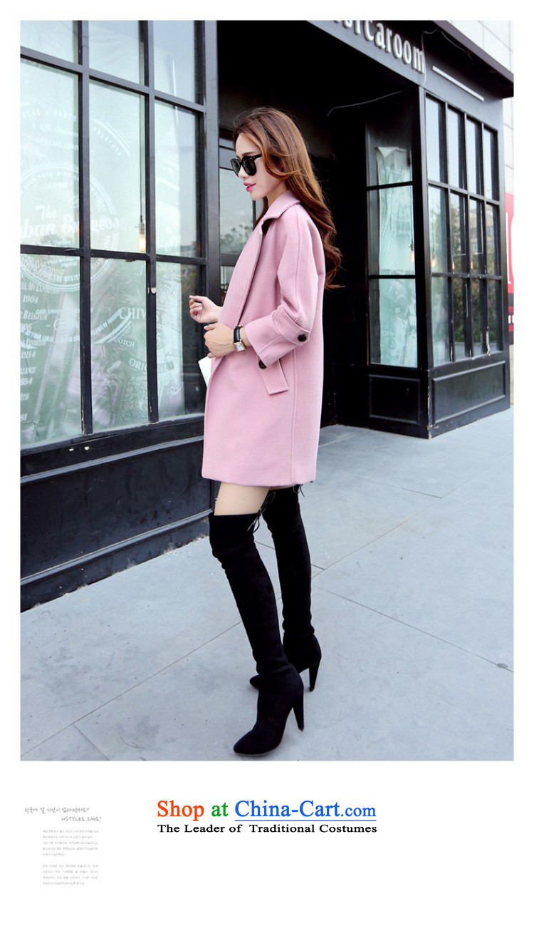 Oehe 2015 winter clothing new Korean version in Sau San long jacket, stylish girl video thin lapel long-sleeved gross? coats purple XL Photo, prices, brand platters! The elections are supplied in the national character of distribution, so action, buy now enjoy more preferential! As soon as possible.