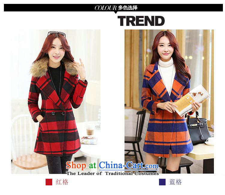 Montevideo Lai Winter 2015 new Korean stylish large segments of the female lapel gross for a wool coat in the long hair of Sau San? jacket female red L picture, prices, brand platters! The elections are supplied in the national character of distribution, so action, buy now enjoy more preferential! As soon as possible.