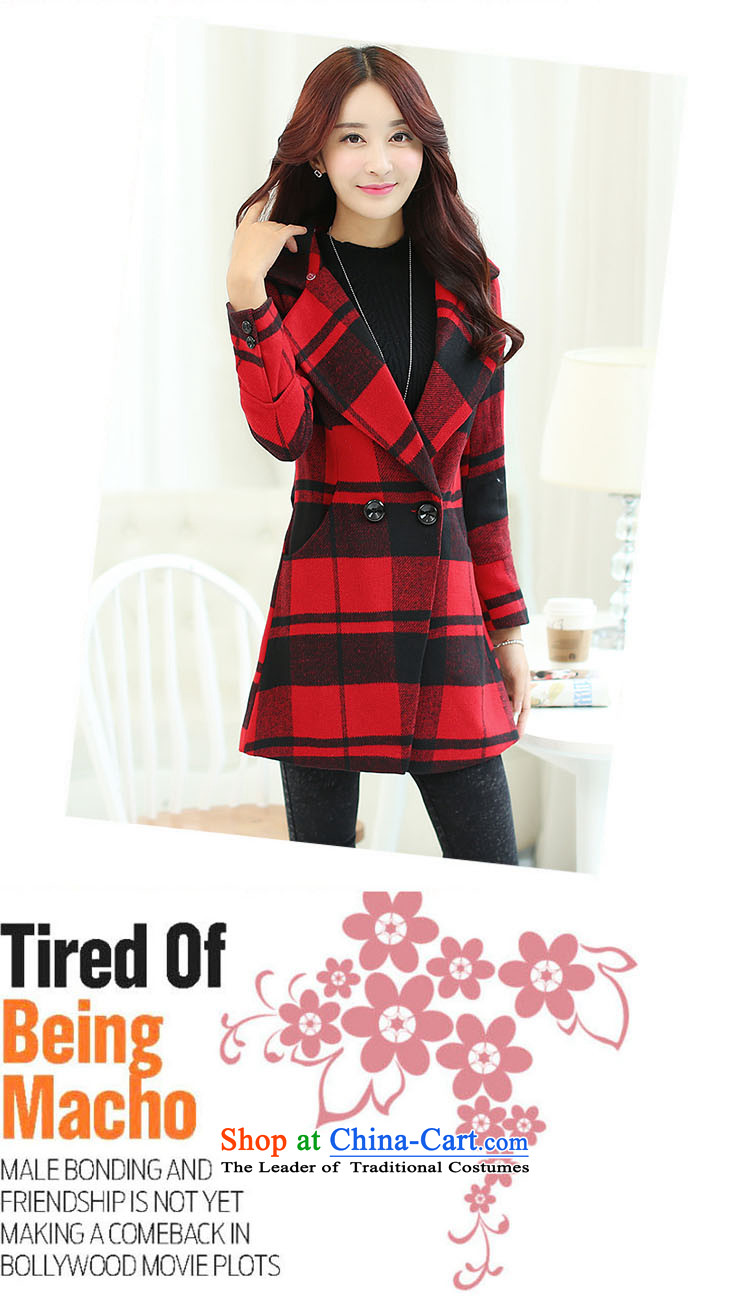 Montevideo Lai Winter 2015 new Korean stylish large segments of the female lapel gross for a wool coat in the long hair of Sau San? jacket female red L picture, prices, brand platters! The elections are supplied in the national character of distribution, so action, buy now enjoy more preferential! As soon as possible.