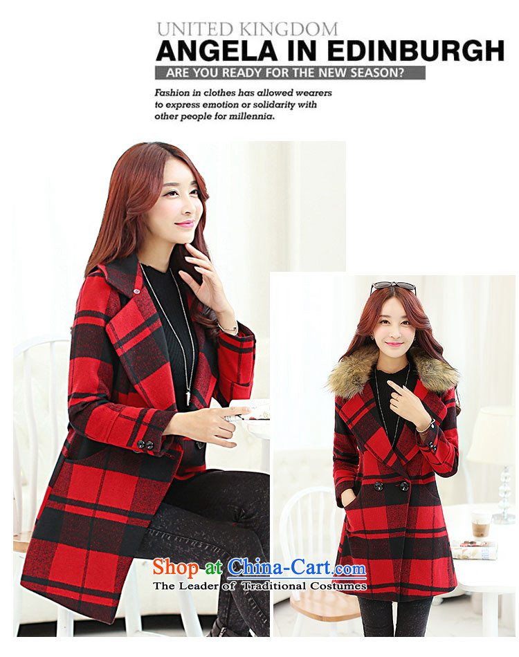 Montevideo Lai Winter 2015 new Korean stylish large segments of the female lapel gross for a wool coat in the long hair of Sau San? jacket female red L picture, prices, brand platters! The elections are supplied in the national character of distribution, so action, buy now enjoy more preferential! As soon as possible.
