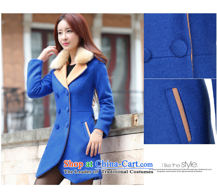 2015 Autumn and winter GEWHY new Korean Sau San double-long-sleeved jacket coat women gross? large red L picture, prices, brand platters! The elections are supplied in the national character of distribution, so action, buy now enjoy more preferential! As soon as possible.