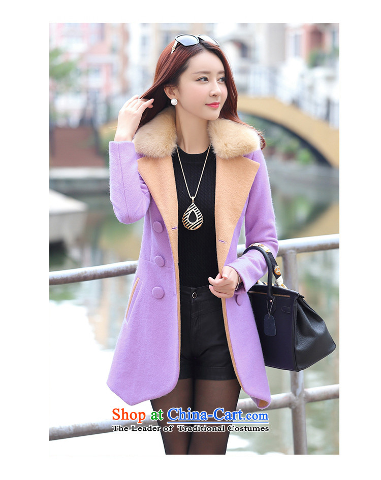 2015 Autumn and winter GEWHY new Korean Sau San double-long-sleeved jacket coat women gross? large red L picture, prices, brand platters! The elections are supplied in the national character of distribution, so action, buy now enjoy more preferential! As soon as possible.