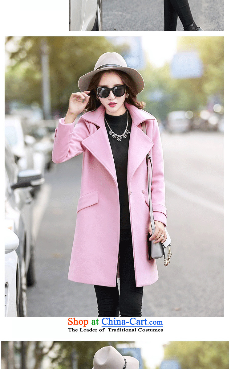 100 Yi section gross jacket female autumn and winter?) Autumn 2015 for women Korean female coats of Sau San Mao? 802 pink L picture, prices, brand platters! The elections are supplied in the national character of distribution, so action, buy now enjoy more preferential! As soon as possible.