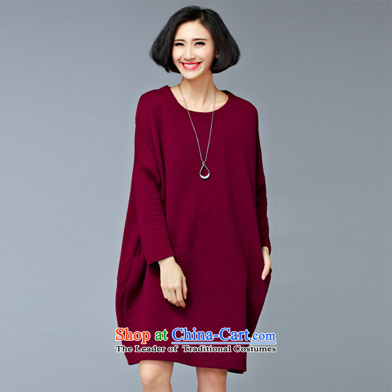 O Ya-ting to increase women's code 2015 autumn and winter new mm thick Korean video clip cotton shirts, forming the thin Western Wind relaxd stylish dresses 7,589 large wine red versions are Code 200 catties recommends that you, O Jacob aoyating Ting () , , , shopping on the Internet