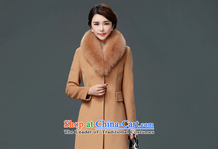 Receive new autumn 2015 Nga Korean temperament coats that long-Nagymaros collar coats jacket women gross? LMY109 yellow -A, L picture, prices, brand platters! The elections are supplied in the national character of distribution, so action, buy now enjoy more preferential! As soon as possible.