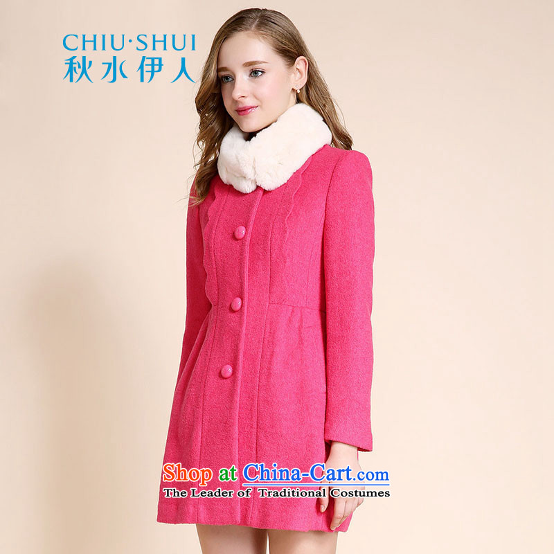 Chaplain who winter clothing new women's elegant sweet in Sau San Long Neck Knitted angora wool coat jacket? plum 165/88A/L, chaplain who has been pressed shopping on the Internet