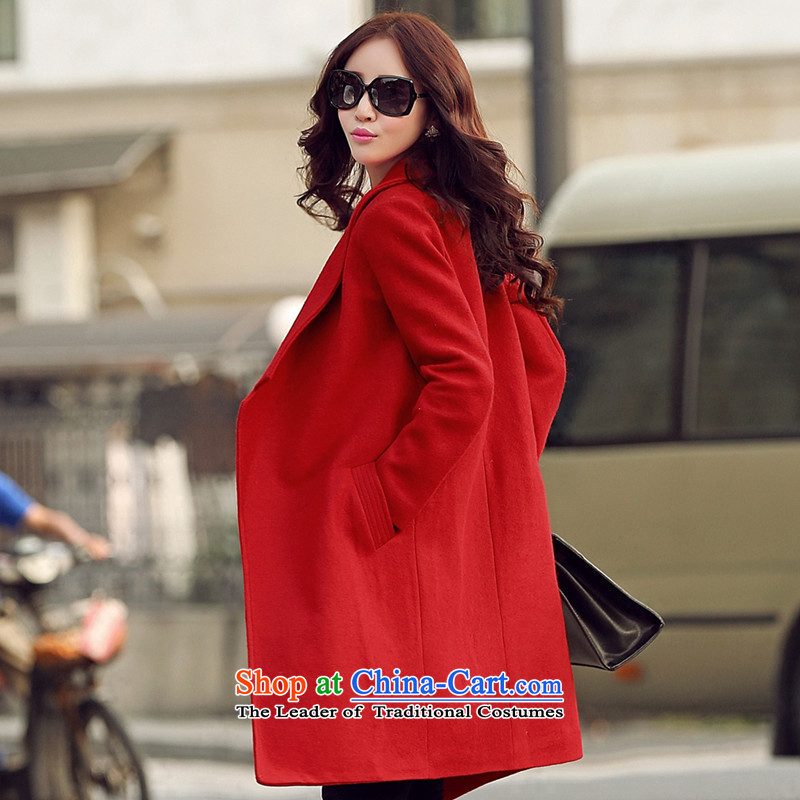 Vera wind 2015 Women's autumn and winter version won long large gross?   Personalize gross coats winter coats? stylish windbreaker red XL, Vera winds (W-LAFONT) , , , shopping on the Internet