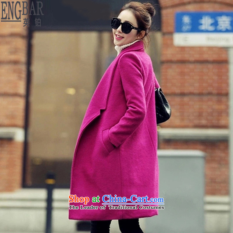 The British Platinum 2015 winter new coats in gross? Long Large Sau San a wool coat jacket female Y1835 better red , L, British Platinum (engbar) , , , shopping on the Internet