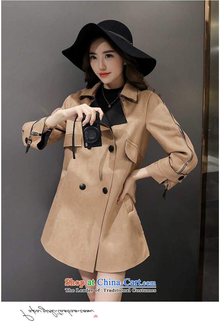 Cioni autumn 2015 was in OL long decorated jacket, female autumn new skin lint-free video thin double-female windbreaker and Color M picture, prices, brand platters! The elections are supplied in the national character of distribution, so action, buy now enjoy more preferential! As soon as possible.