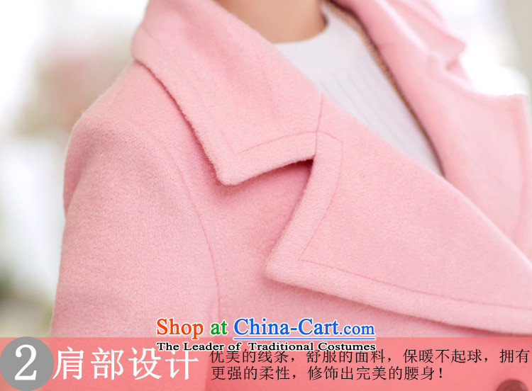 In accordance with the CEN 2015 bathing in the autumn and winter new Korean reverse collar double-a long coats in sweet gross? jacket J265# Sau San blue L picture, prices, brand platters! The elections are supplied in the national character of distribution, so action, buy now enjoy more preferential! As soon as possible.