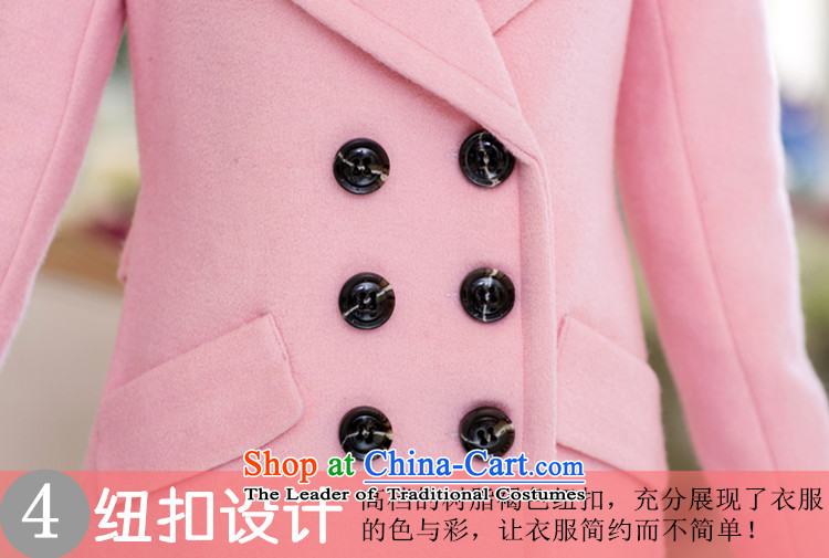 In accordance with the CEN 2015 bathing in the autumn and winter new Korean reverse collar double-a long coats in sweet gross? jacket J265# Sau San blue L picture, prices, brand platters! The elections are supplied in the national character of distribution, so action, buy now enjoy more preferential! As soon as possible.